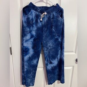 Women's Blue Tie-Dye Joggers